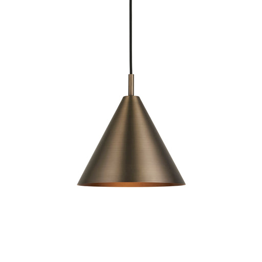 Hanging Ceiling Pendant Light - Brushed antique bronze plate - 10W LED E27
