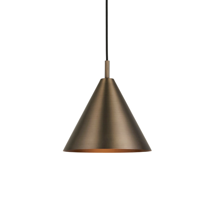 Hanging Ceiling Pendant Light - Brushed antique bronze plate - 10W LED E27