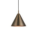 Hanging Ceiling Pendant Light - Brushed antique bronze plate - 10W LED E27