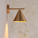 2 PACK Dimmable Wall Light - Warm antique brass plate - Modern Metal Shade Sconce