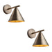 2 PACK Dimmable Wall Light - Brushed antique bronze plate - Modern Metal Shade Sconce