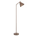 1580mm Tall Floor Lamp - Brushed antique bronze plate - Modern Metal Shade - 10W LED E27