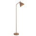 1580mm Tall Floor Lamp - Brushed antique bronze plate - Modern Metal Shade - 10W LED E27