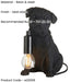 Matt Black Pug Puppy Table Lamp - Cute Dog Bedside Dog Table Light - 7W LED E14