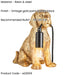 2 PACK Vintage Gold Labrador Puppy Table Lamp - Cute Dog Bedside Dog Table Light - 7W LED E14