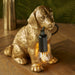 2 PACK Vintage Gold Labrador Puppy Table Lamp - Cute Dog Bedside Dog Table Light - 7W LED E14