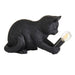 2 PACK Matt Black Kitten Table Lamp - Cute Dog Bedside Cat Table Light - 7W LED E14