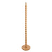 1340mm Tall Floor Lamp - Natural bamboo - Round Stacked Wooden Stem - 10W LED E27