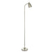 2 PACK 1630mm Tall Floor Lamp - Bright nickel plate Shade - Adjustable Head - 7W LED GU10