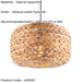 2 PACK Hanging Ceiling Pendant Light - Natural water hyacinth - 10W LED E27 or B22