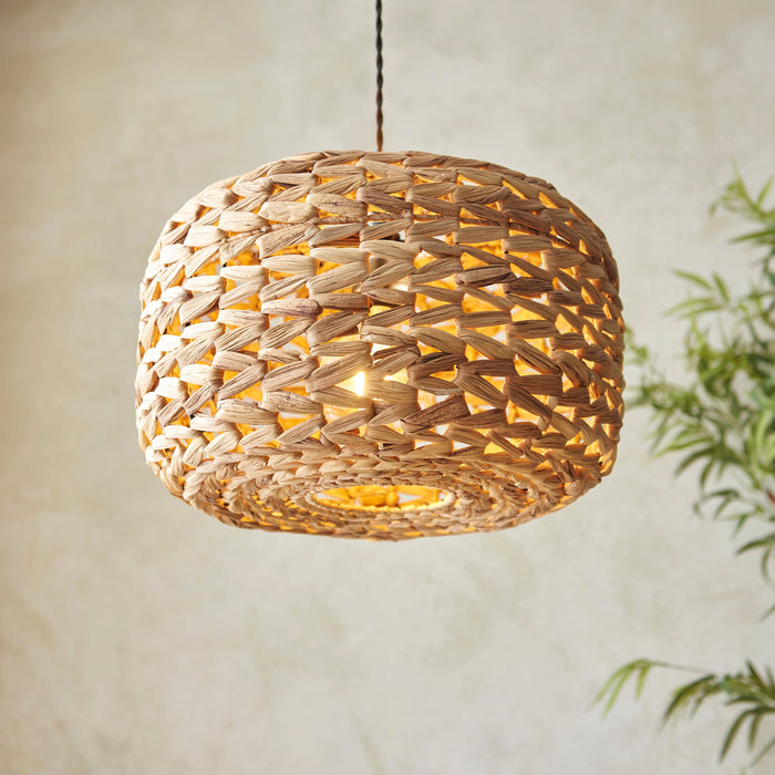 Hanging Ceiling Pendant Light - Natural water hyacinth - 10W LED E27 or B22