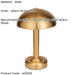 2 PACK Table Lamp & Shade - Warm brass plate - 2W LED Warm White