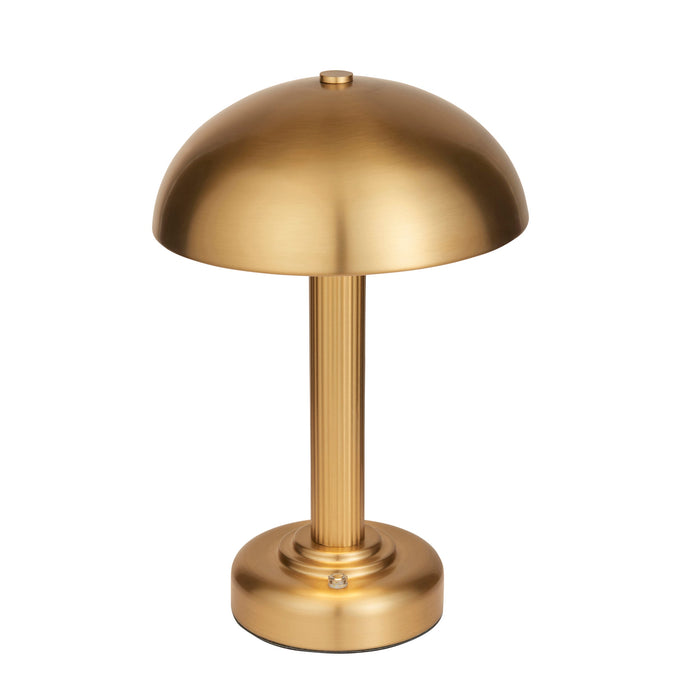 Table Lamp & Shade - Warm brass plate - 2W LED Warm White