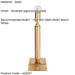 Table Lamp Base Only - Brushed aged brass plate - 1.5W LED Warm White