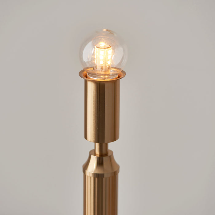 Table Lamp Base Only - Brushed aged brass plate - 1.5W LED Warm White