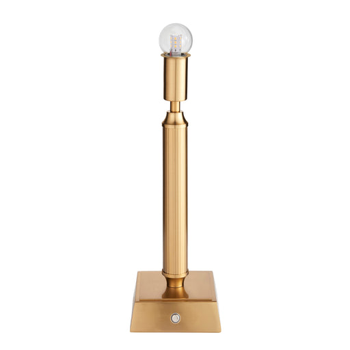 Table Lamp Base Only - Brushed aged brass plate - 1.5W LED Warm White