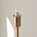 1300mm Tall Floor Lamp - Brushed aged brass plate - Elegant Base Only - 1.5W LED Warm White