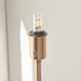 1300mm Tall Floor Lamp - Brushed aged brass plate - Elegant Base Only - 1.5W LED Warm White