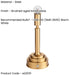 Table Lamp Base Only - Brushed aged brass plate - 1.5W LED Warm White