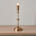 Table Lamp Base Only - Brushed aged brass plate & clear acrylic - 1.5W LED Warm White