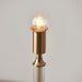 Table Lamp Base Only - Brushed aged brass plate & clear acrylic - 1.5W LED Warm White