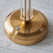 Table Lamp Base Only - Brushed aged brass plate & clear acrylic - 1.5W LED Warm White