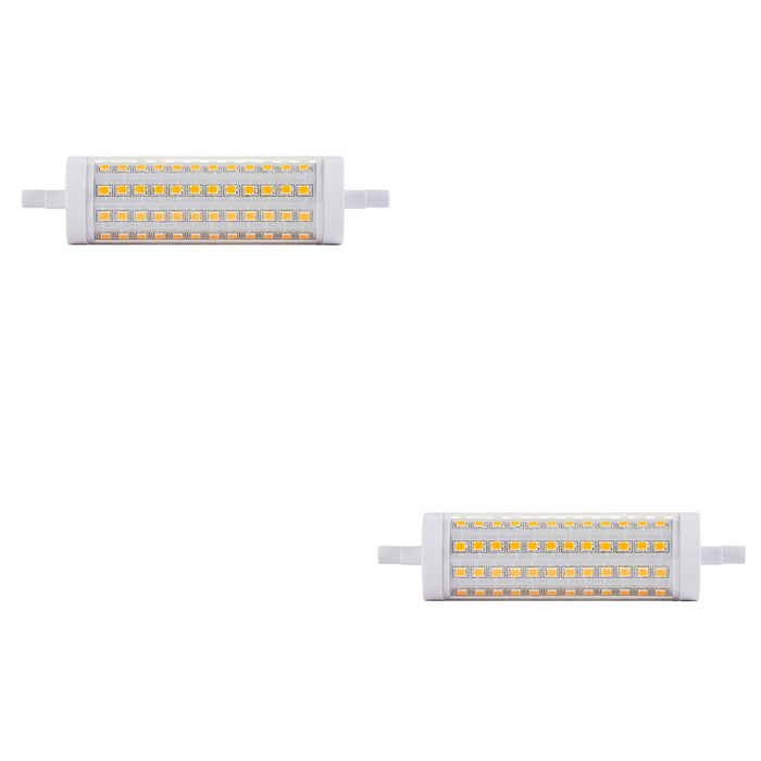 2 PACK 13W Dimmable R7s LED Light Bulb - Warm White 3000k 1700 Lumens - 118mm