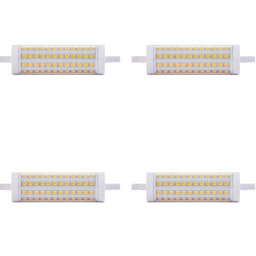 4 PACK 13W Dimmable R7s LED Light Bulb - Warm White 3000k 1700 Lumens - 118mm