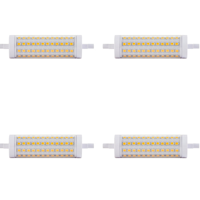 4 PACK 13W Dimmable R7s LED Light Bulb - Warm White 3000k 1700 Lumens - 118mm