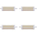 4 PACK 13W Dimmable R7s LED Light Bulb - Warm White 3000k 1700 Lumens - 118mm