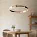 Hanging Ceiling Pendant Light - French gold finish & frosted acrylic - 42W LED module Warm White