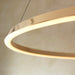 Hanging Ceiling Pendant Light - French gold finish & white silicone - 43.5W LED module Warm White