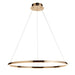 Hanging Ceiling Pendant Light - French gold finish & white silicone - 43.5W LED module Warm White