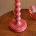 2 PACK Table Lamp Base Only - Gloss pink clay paint - 7W LED E14