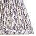 20cm Tapered cylinder Lamp Shade - Pearl grey fabric - Pleated Handcrafted Light