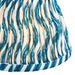 2 PACK 16cm Tapered cylinder Lamp Shade - Marlin blue fabric - Pleated Wave Handcrafted Light