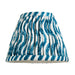 2 PACK 16cm Tapered cylinder Lamp Shade - Marlin blue fabric - Pleated Wave Handcrafted Light