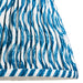 2 PACK 20cm Tapered cylinder Lamp Shade - Marlin blue fabric - Pleated Wave Handcrafted Light