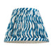 2 PACK 20cm Tapered cylinder Lamp Shade - Marlin blue fabric - Pleated Wave Handcrafted Light