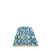 20cm Tapered cylinder Lamp Shade - Marlin blue fabric - Pleated Wave Handcrafted Light