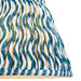 25cm Tapered cylinder Lamp Shade - Marlin blue fabric - Pleated Wave Handcrafted Light