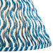 30cm Tapered cylinder Lamp Shade - Marlin blue fabric - Pleated Wave Handcrafted Light
