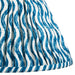 2 PACK 30cm Tapered cylinder Lamp Shade - Marlin blue fabric - Pleated Wave Handcrafted Light