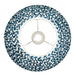 30cm Tapered cylinder Lamp Shade - Marlin blue fabric - Pleated Wave Handcrafted Light