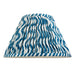 2 PACK 30cm Tapered cylinder Lamp Shade - Marlin blue fabric - Pleated Wave Handcrafted Light