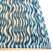 2 PACK 35cm Tapered cylinder Lamp Shade - Marlin blue fabric - Pleated Wave Handcrafted Light