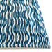 35cm Tapered cylinder Lamp Shade - Marlin blue fabric - Pleated Wave Handcrafted Light