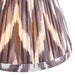 16cm Tapered cylinder Lamp Shade - Pearl grey fabric - Pleated Zigzag Handcrafted Light