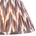2 PACK 30cm Tapered cylinder Lamp Shade - Pearl grey fabric - Pleated Zigzag Handcrafted Light