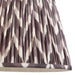 35cm Tapered cylinder Lamp Shade - Pearl grey fabric - Pleated Zigzag Handcrafted Light